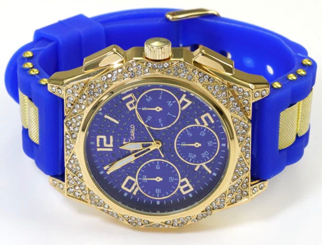 Montres Carlo Silicon Band Watch (56335)