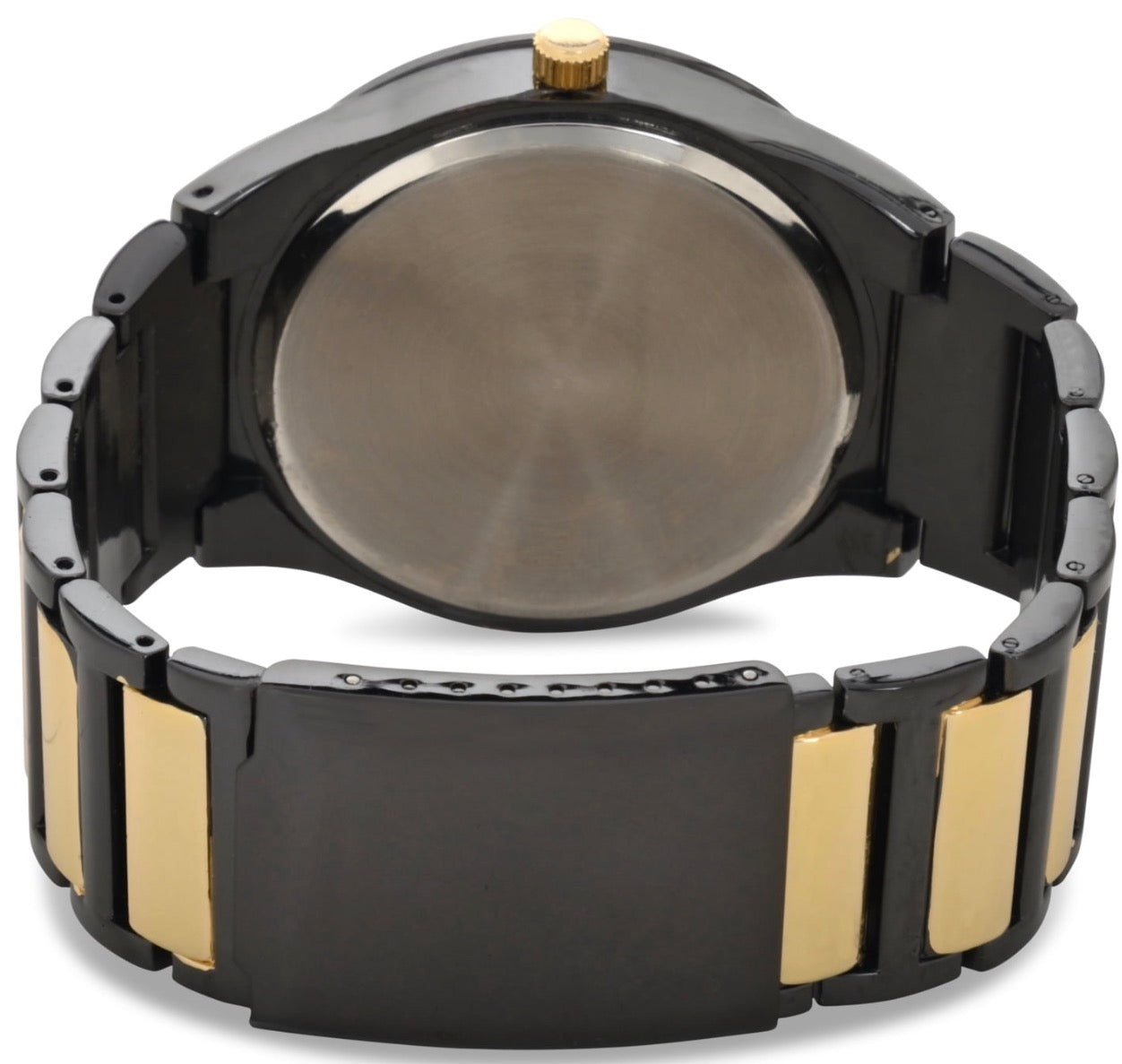 U.S. Polo Assn. Black Case and Gold Center link (USC80660WM)