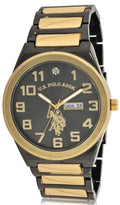 U.S. Polo Assn. Black Case and Gold Center link (USC80660WM)
