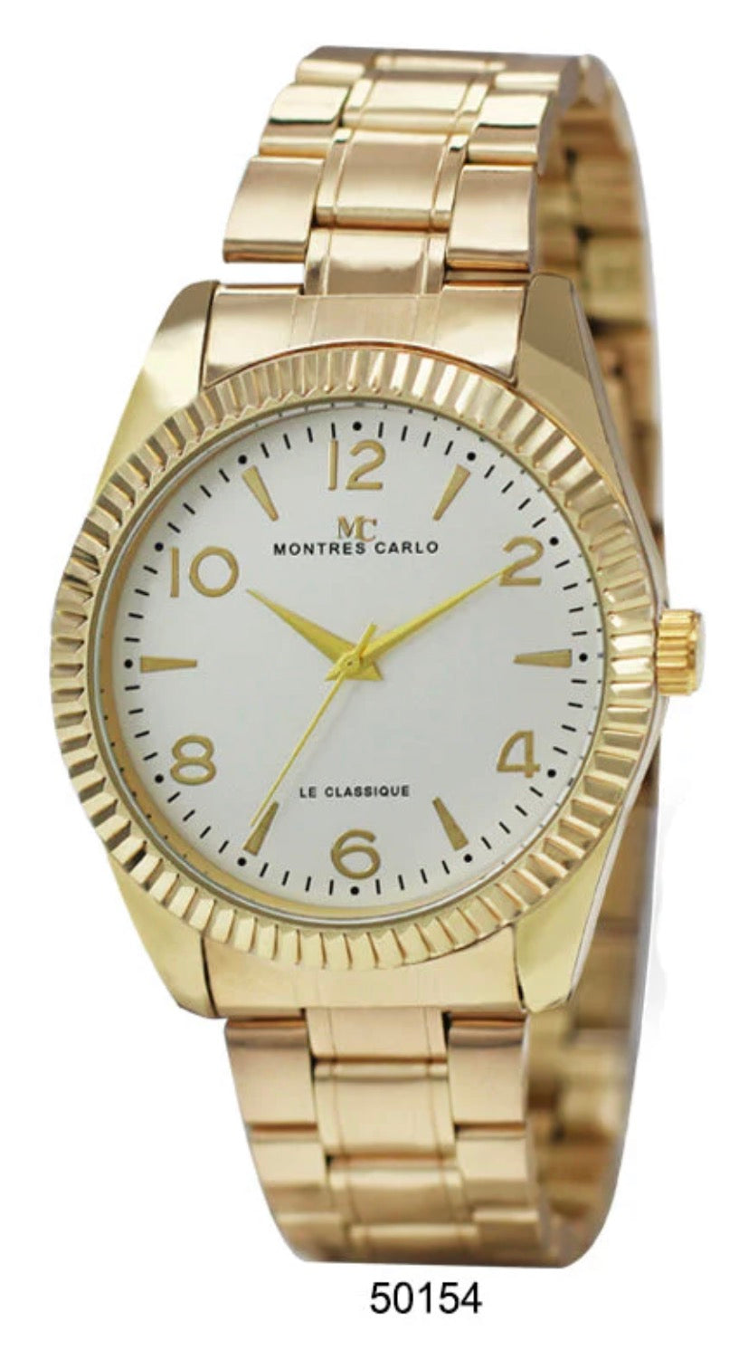 Montres Carlo Metal Band Watch (50154)