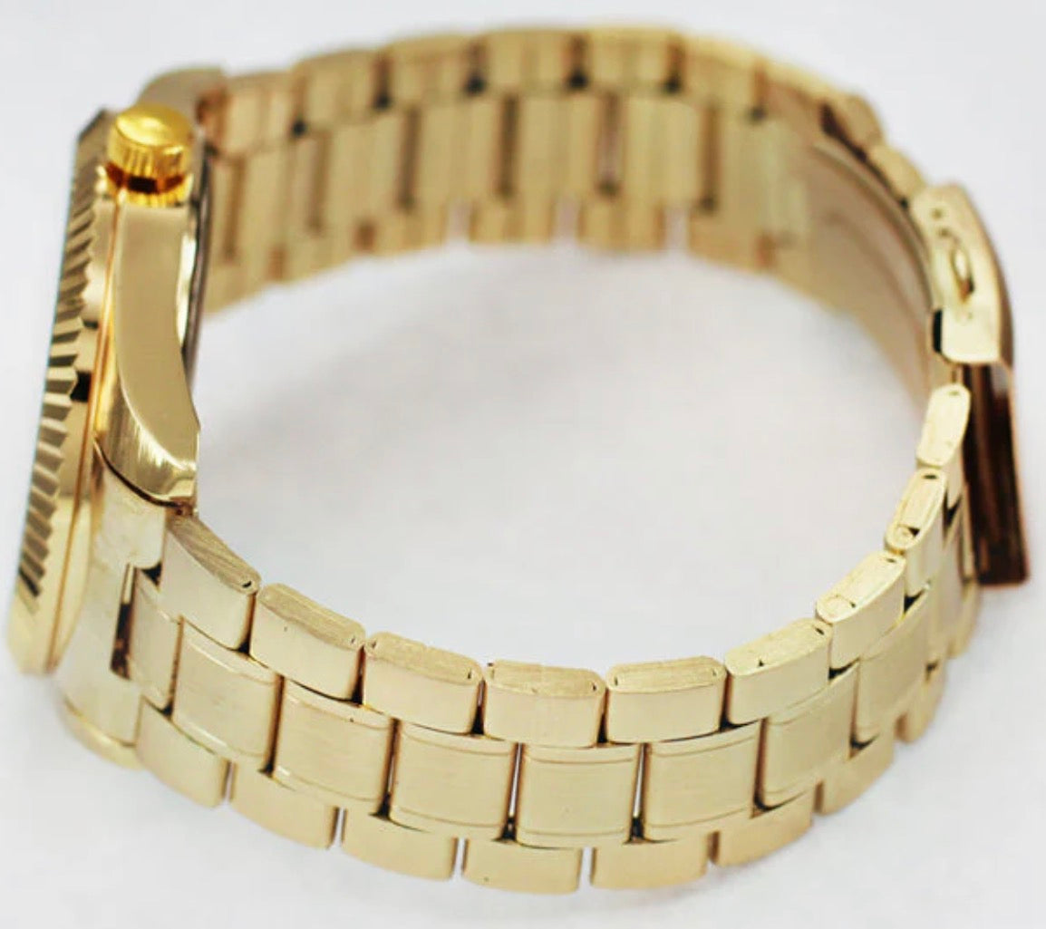 Montres Carlo Metal Band Watch (50154)