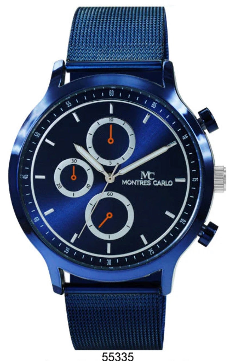 Montres Carlo Mesh Band Watch (55335)
