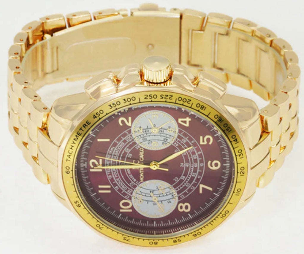 Montres Carlo Metal Band Watch (55496)
