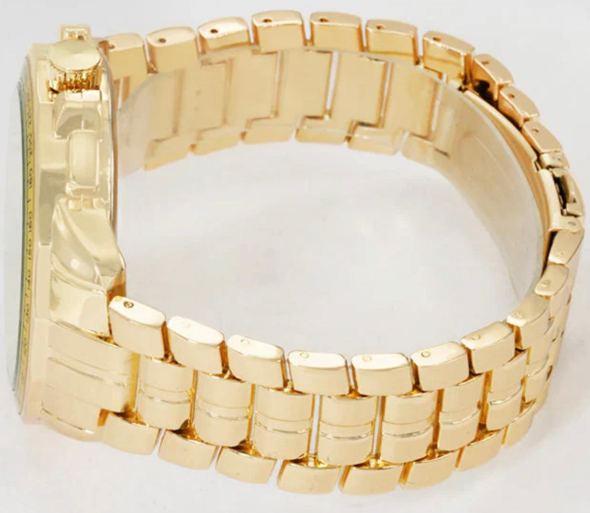 Montres Carlo Metal Band Watch (55496)
