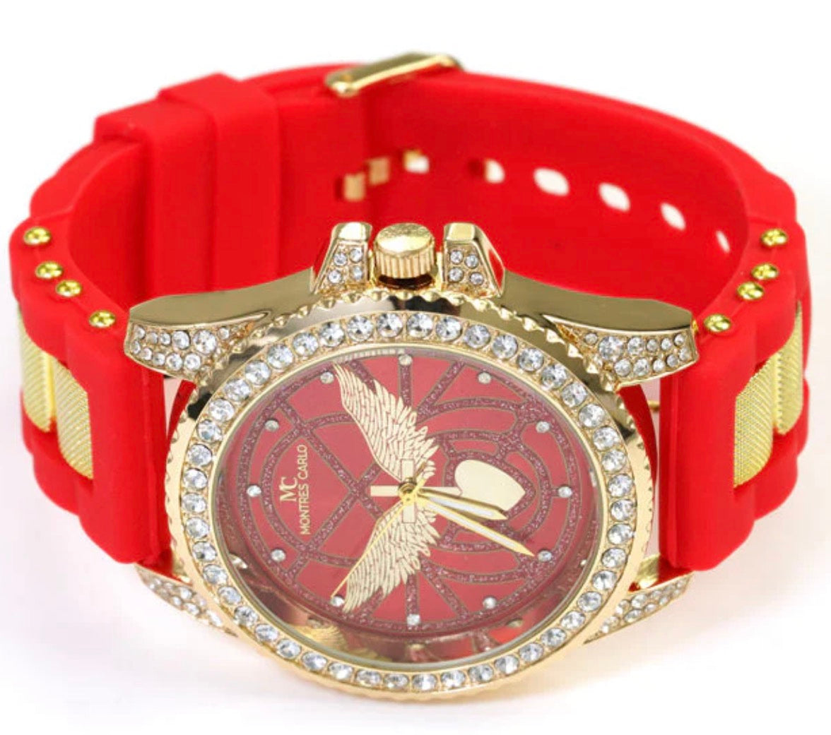 Montres Carlo Silicon Band Watch (56573)