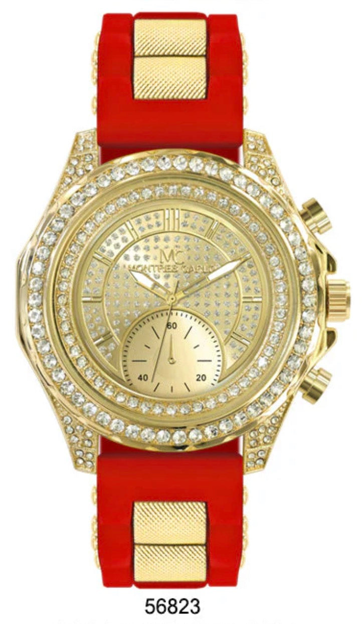 Montres Carlo Silicon Band Watch (56823)