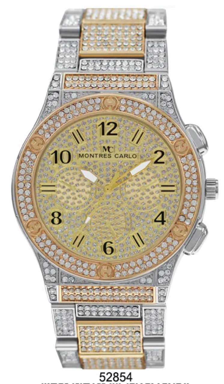 Montres Carlo Metal Band Watch (52854)