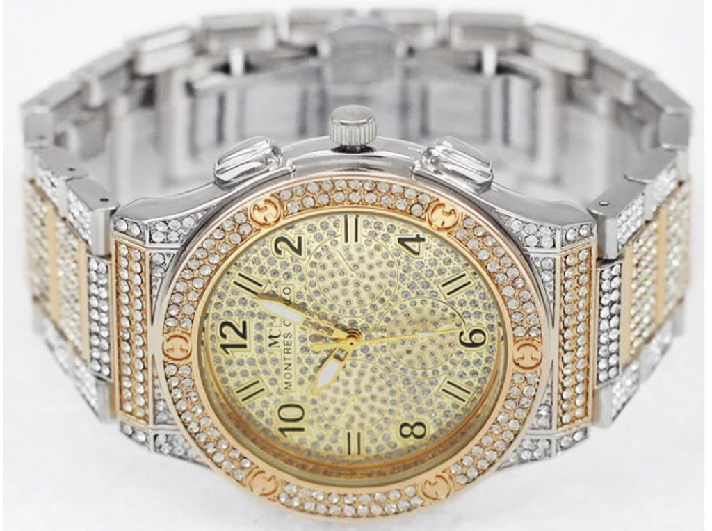Montres Carlo Metal Band Watch (52854)
