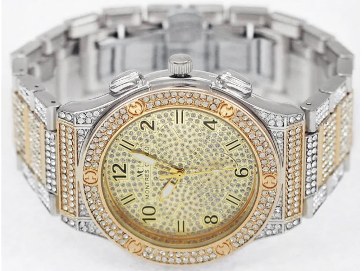 Montres Carlo Metal Band Watch (52854)